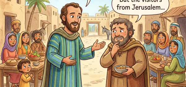 Peter, you should not be afraid to eat with everyone! We are all one family in Jesus! But the visitors from Jerusalem...